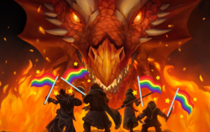 queer characters confront a dragon