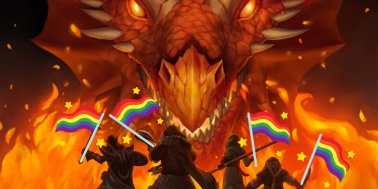 queer characters confront a dragon