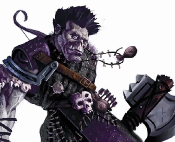 Image of Krusk, the iconic barbarian from D&D 3.x