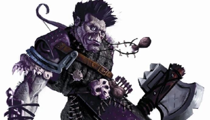 Image of Krusk, the iconic barbarian from D&D 3.x