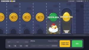 Press-your-luck, one screen at a time: the multiplier rises with every step you survive.